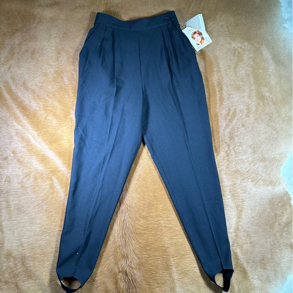 Vintage 80s 90s Deadstock Kathie Lee Collection Dresspants with Stirrups - Picture 1 of 6